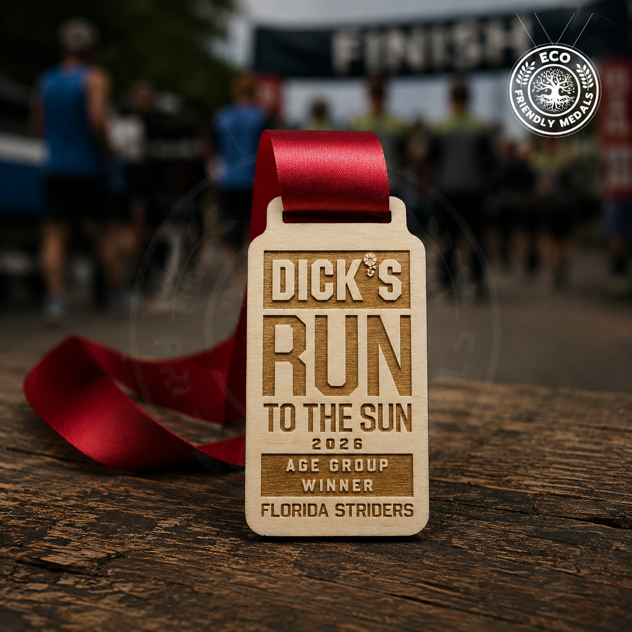 Custom Wooden Medals – Personalised Running & Marathon Awards