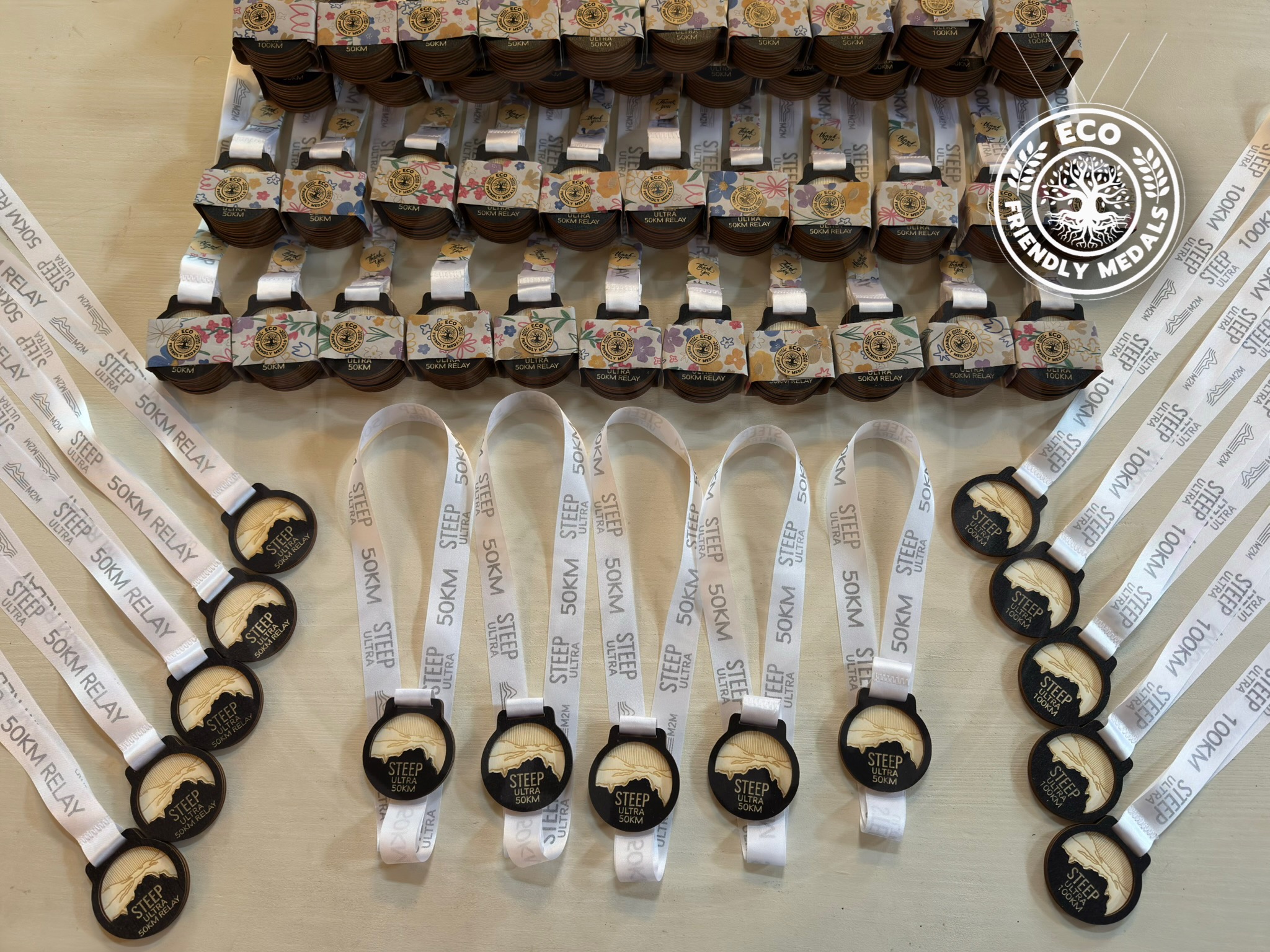 Custom Wooden Medals – 3D Personalised Running & Marathon Medals