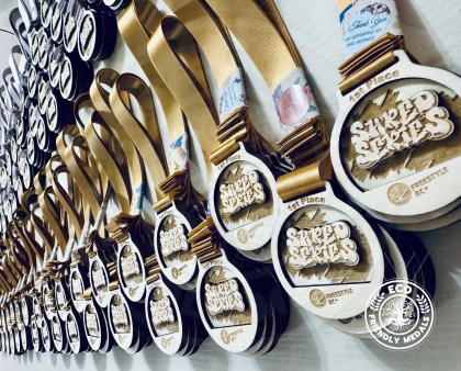 Custom Wooden Medals | 3D Personalised Skiing & Snow Sport Medals