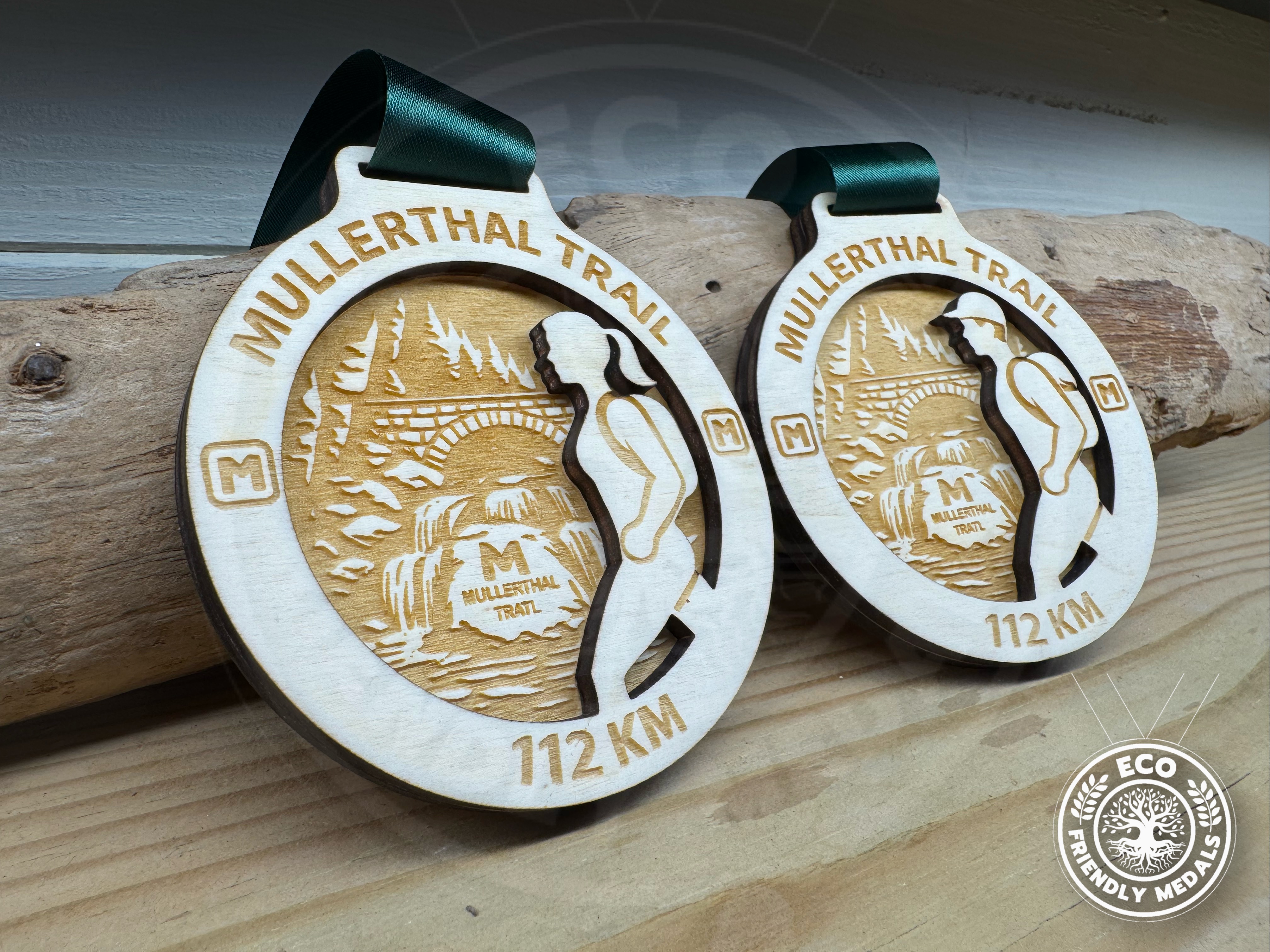 Custom Wooden Medals – 3D Personalised Walking Trail Awards