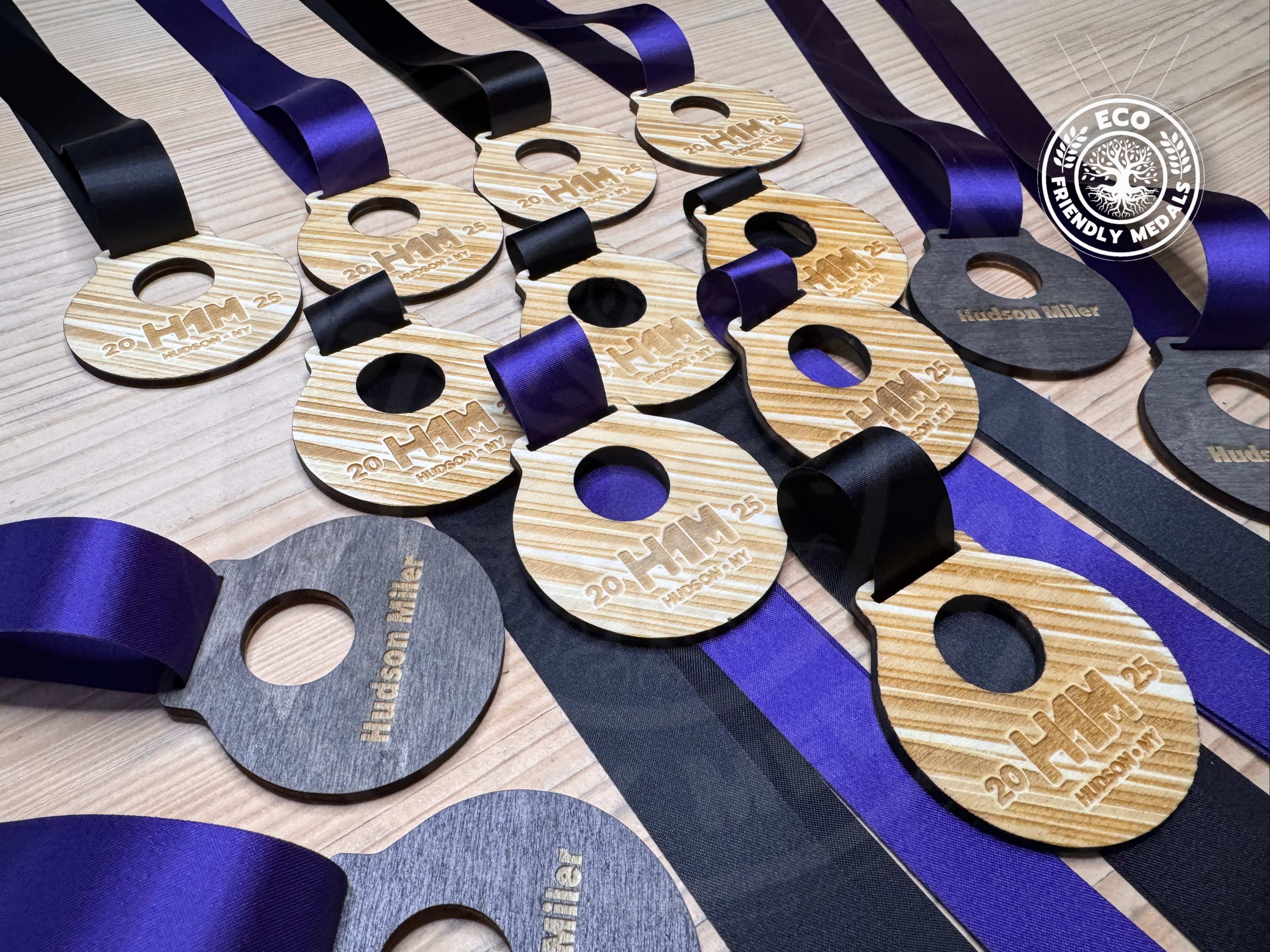 Custom Wooden Medals – Personalised Running & Marathon Awards