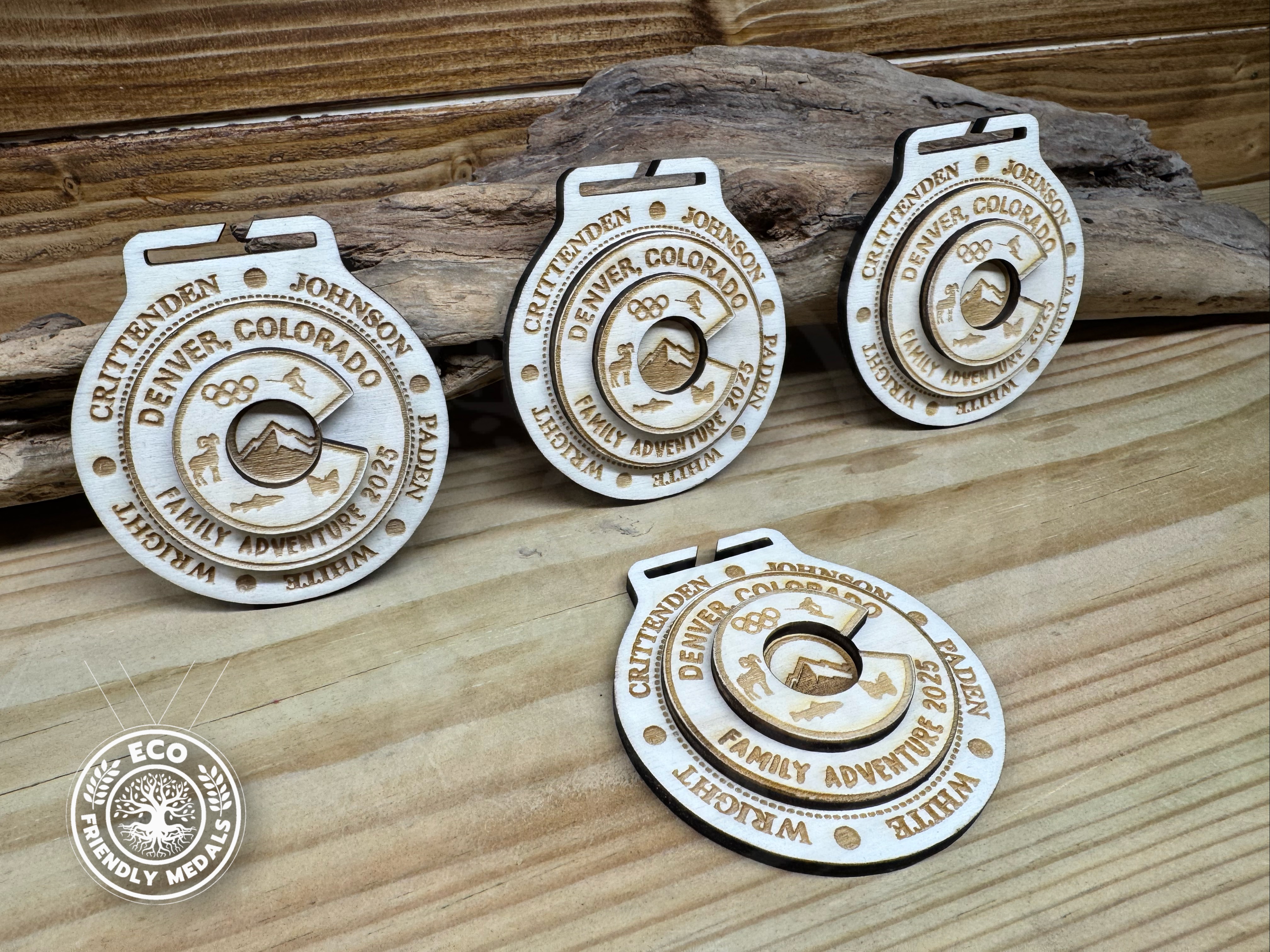 Custom Wooden Medals – 3D Personalised Adventure, Sporting Awards