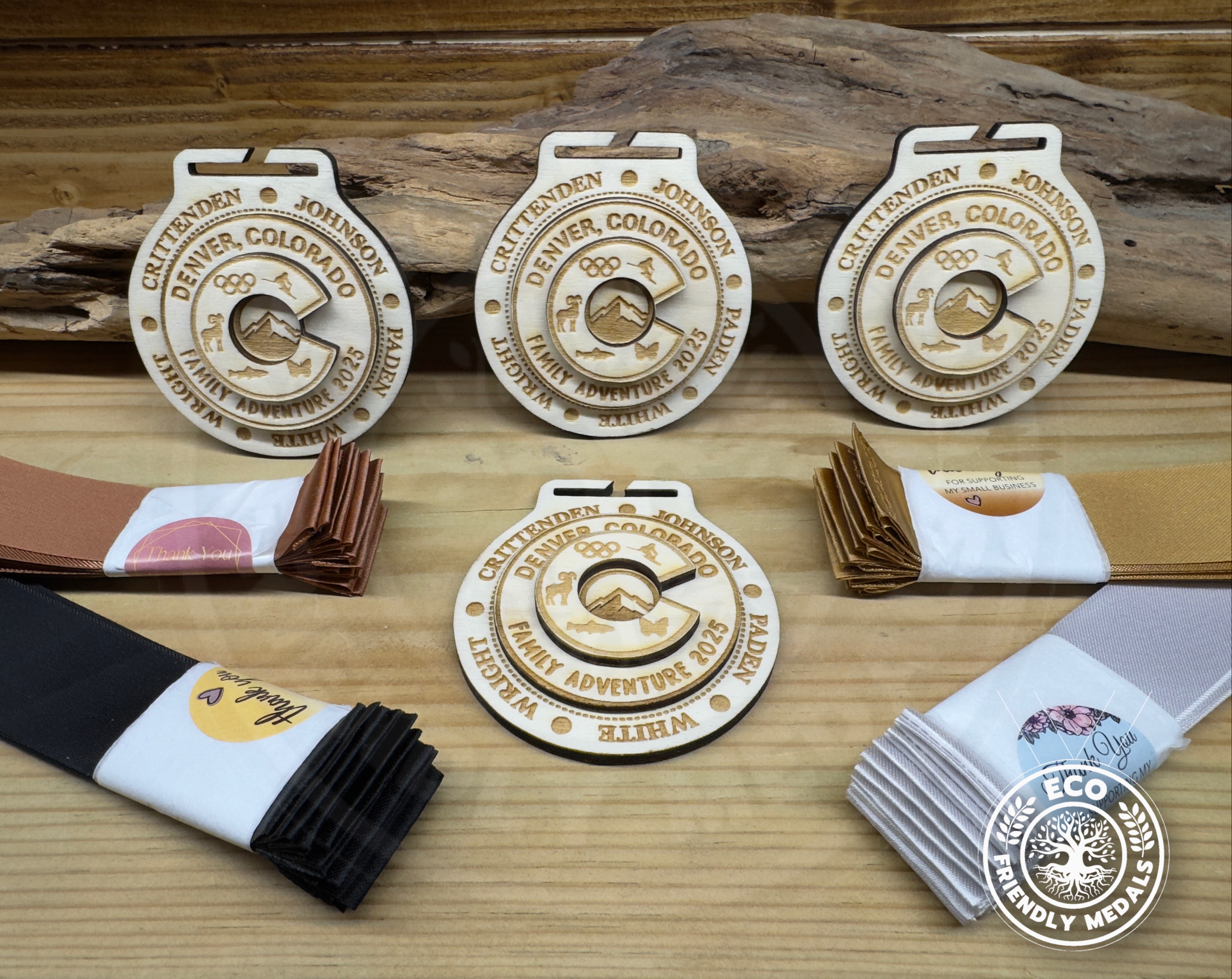 Custom Wooden Medals – 3D Personalised Adventure, Sporting Awards