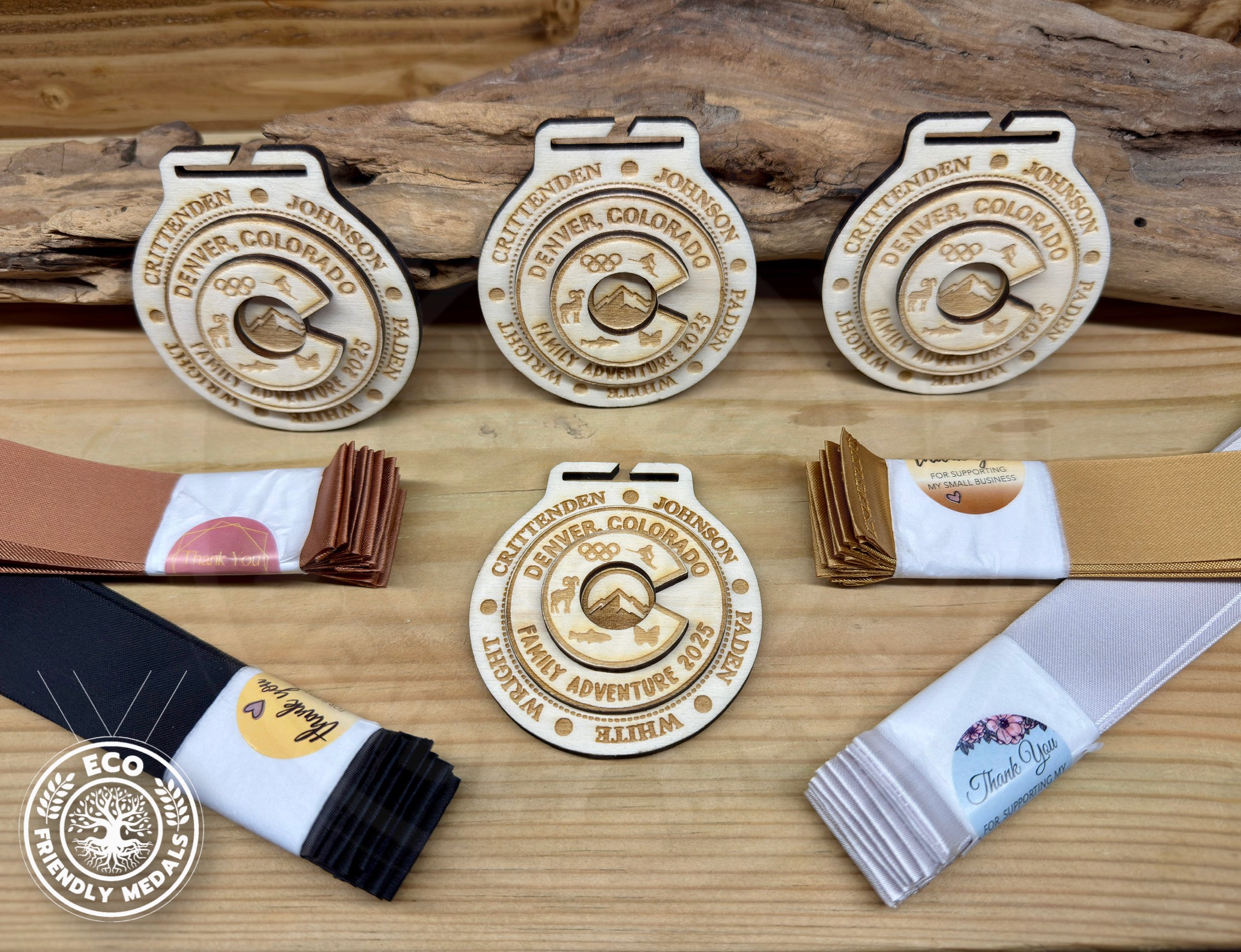 Custom Wooden Medals – 3D Personalised Adventure, Sporting Awards