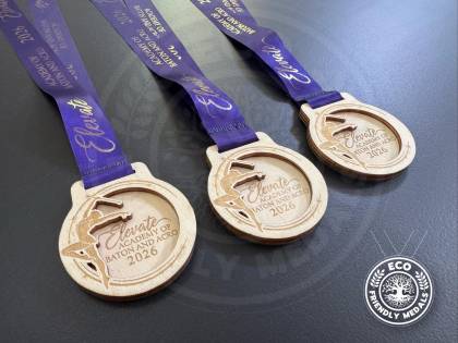 Custom Wooden Medals | 3D Personalised Acro & Baton Medals