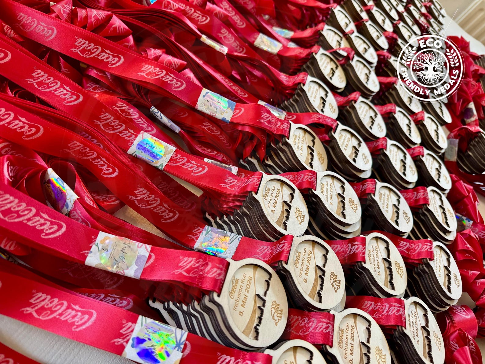 Custom Wooden Medals – 3D Personalised Inclusion Run Medals