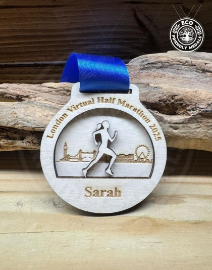 Custom Wooden Medals – 3D Personalised Running & Marathon Awards