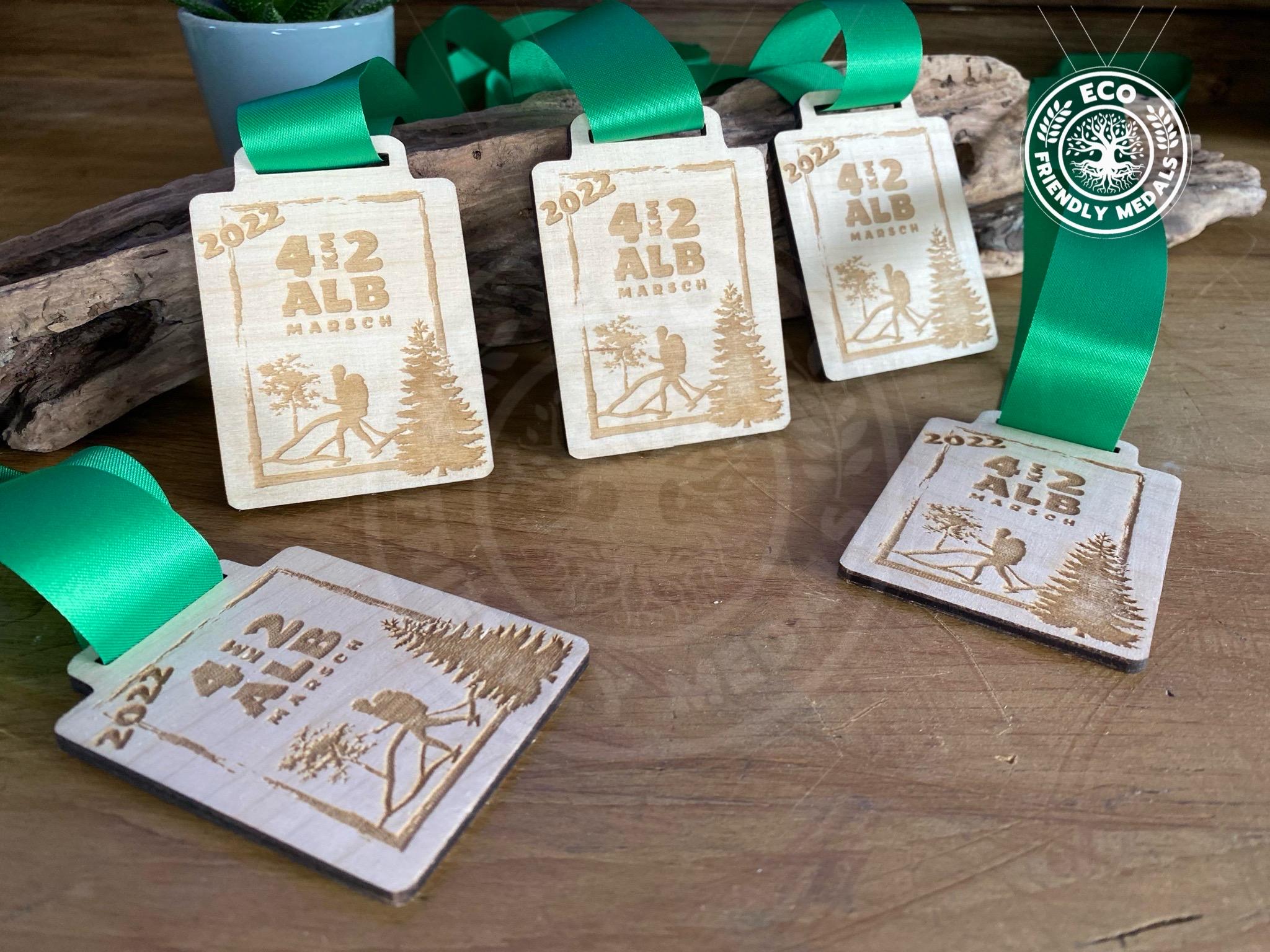 Custom Wooden Medals – Personalised Hiking & Walking Awards